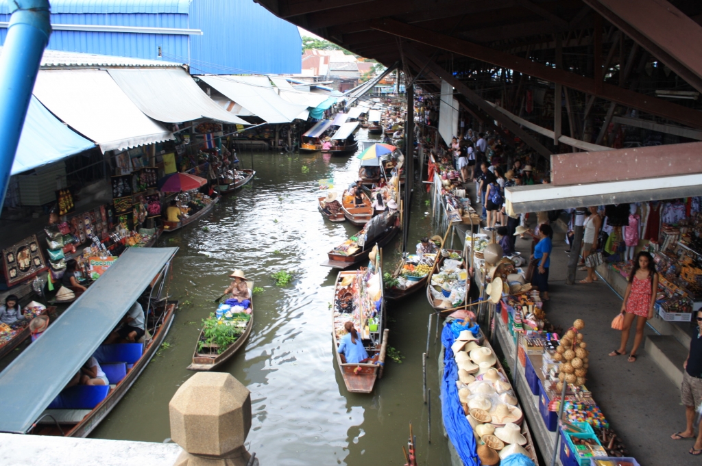 Mercado flotante Damnoen Saduak Tailandia