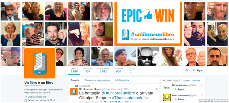 twitter #unlibroèunlibro