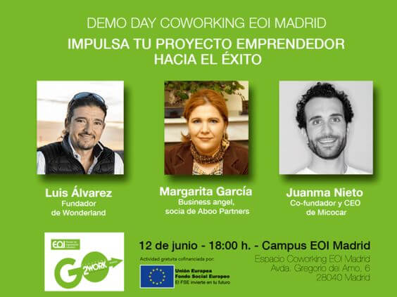 Ponentes del Demoday de EOI Madrid 12 junio 2018