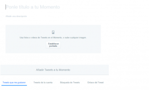 Cómo crear un momento de Twitter