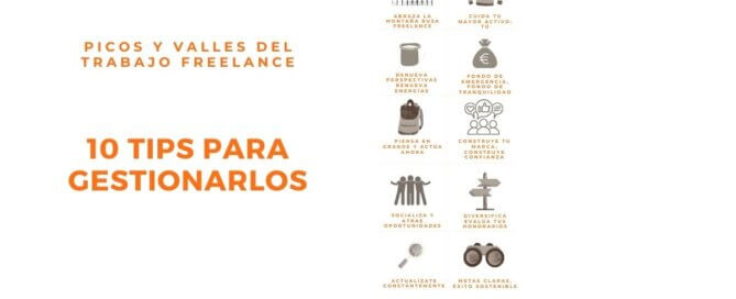 10 sugerencias prácticas para afrontar picos y valles en el trabajo freelance